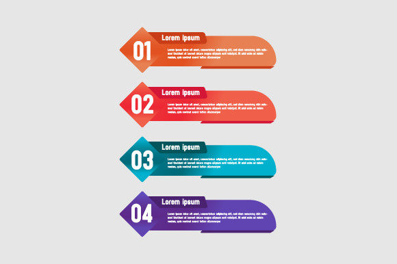 Banner Design Element Infographic