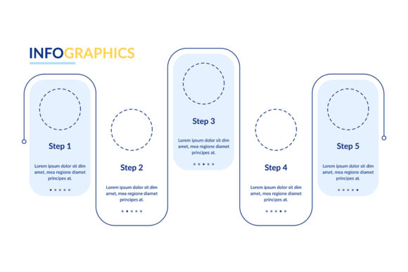 Blank White Vector Infographic Template