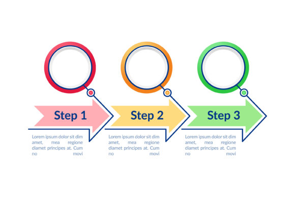 Colorful Circles Vector Infographic