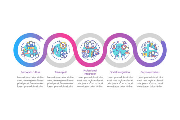 Corporate Values Vector Infographic Graphics
