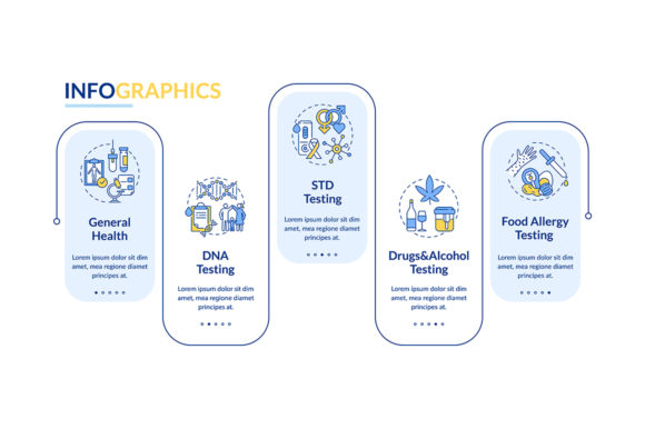 Diagnostic Tests Vector Infographic Graphics