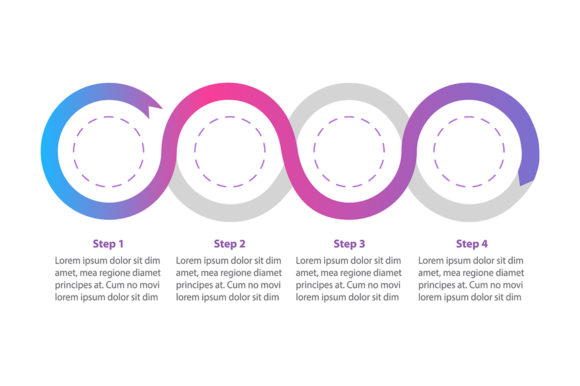 Empty Bright Flowchart Infographic