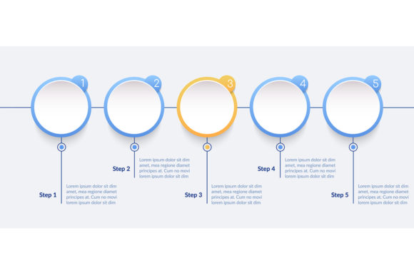 Empty Business Infographic Template: Graphics for Real Projects