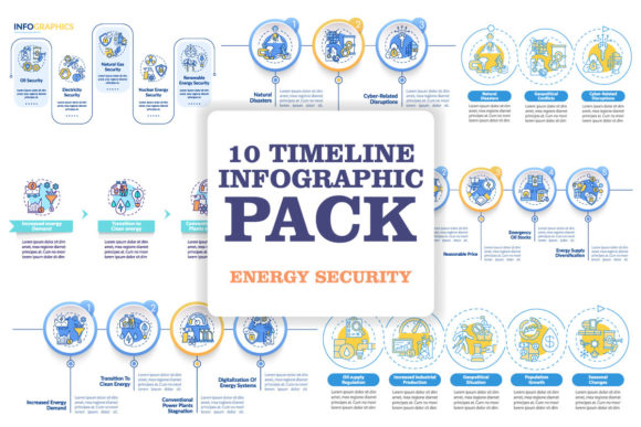 Energetic Infographic Template Bundle
