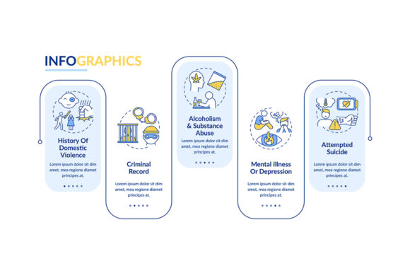 History of Violence Vector Infographic Graphics