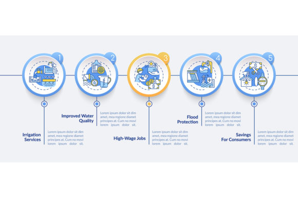 Hydropower Vector Infographic Template