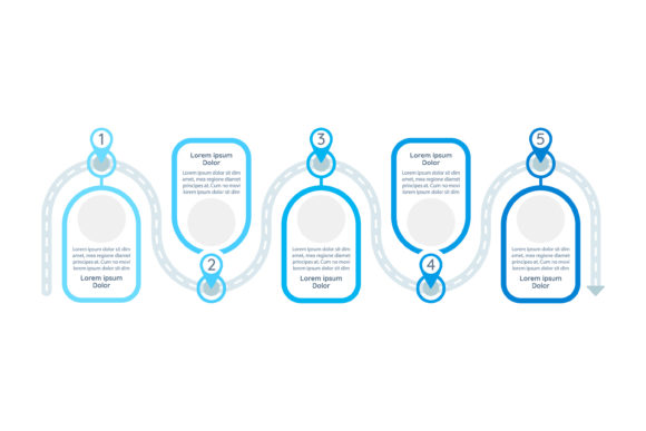 Journey Plan Vector Infographic Template