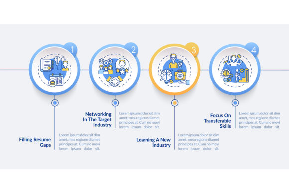 Transition Job Pros Vector Infographic