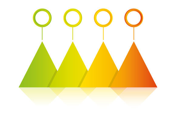 Triangle Chart Infographic Template